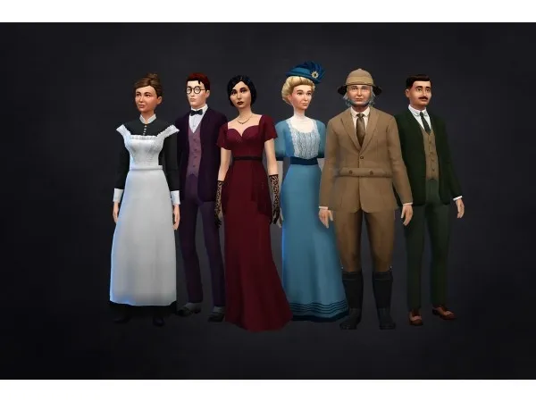 Maxis Match Clue Characters by linzlu - The Sims 4 Custom Content