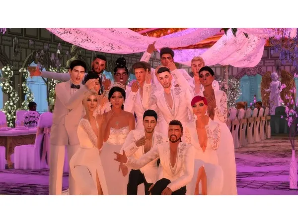 Alpha Lit Ass Wedding 1 pose pack by trendingsims - The Sims 4 Custom Content