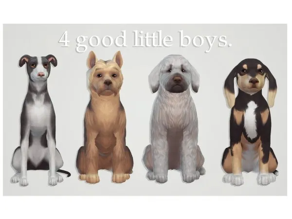 Maxis Match cowplant pizza adoptions 4 good little boys - The Sims 4 Custom Content