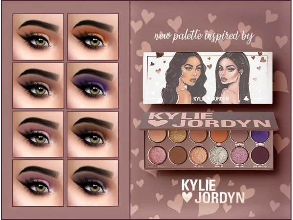 KYLIE&JORDYN EYESHADOW PALETTE(WINGED LOOK)