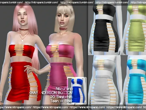 Alpha KhayAnderson BOTTOM - The Sims 4 Custom Content