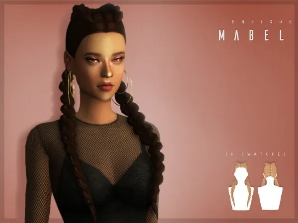 Maxis Match [EnriqueS4] Mabel Hairstyle - The Sims 4 Custom Content