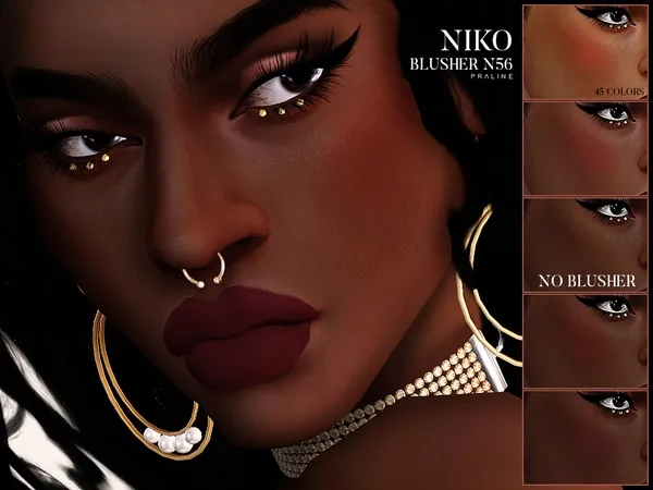 Alpha Niko Blusher N56 - The Sims 4 Custom Content