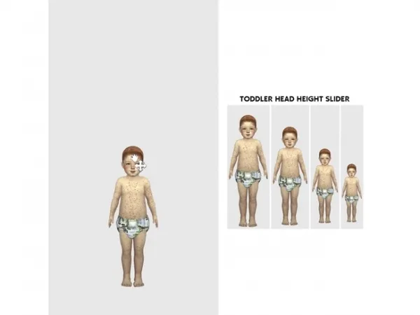 Mix TODDLER HEAD HEIGHT SLIDER - The Sims 4 Custom Content