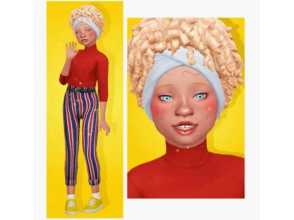 Maxis Match REQUEST SIM 12 HAZEL (kid) sims by naevys - The Sims 4 Custom Content