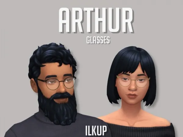 Maxis Match Arthur glasses by ilkup - The Sims 4 Custom Content