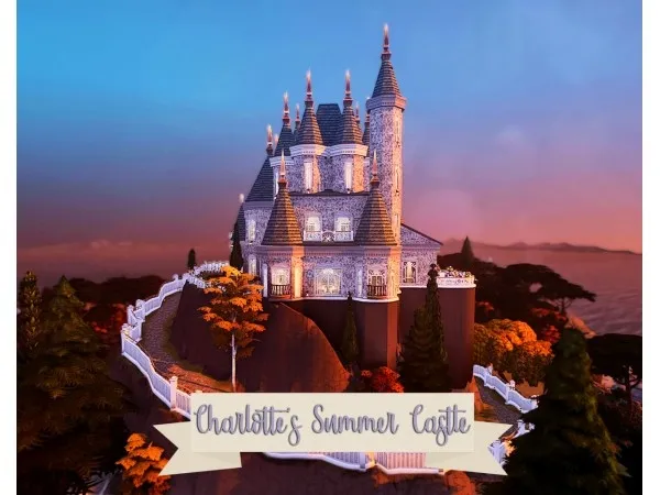 Alpha Charlottes Summer Castle Get Famous Build by missrubybird - The Sims 4 Custom Content