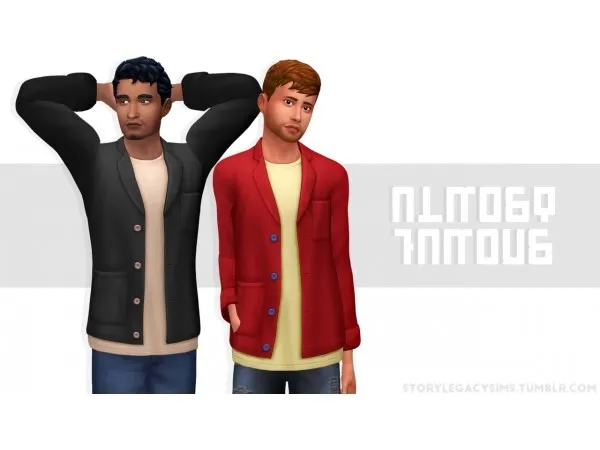 Maxis Match ALMOST FAMOUS BLAZER by storylegacysims - The Sims 4 Custom Content