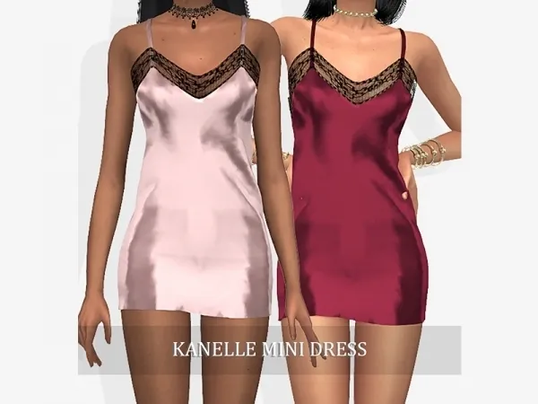 Alpha Kanelle Mini Dress - The Sims 4 Custom Content