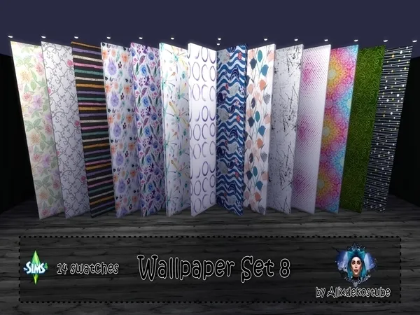 Alpha Wallpaper Set 8 - The Sims 4 Custom Content