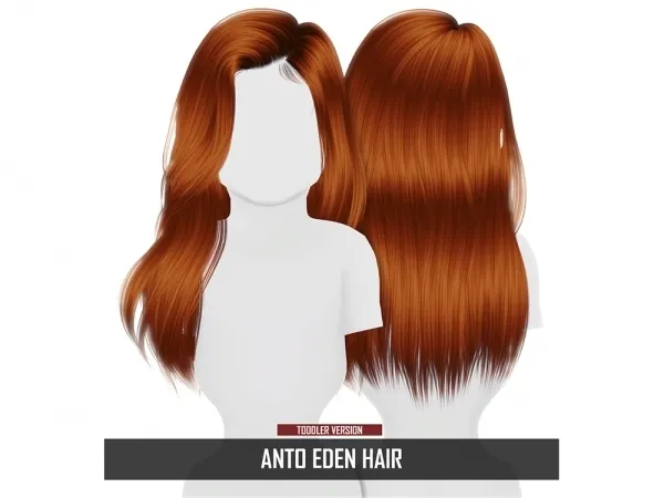 Alpha ANTO EDEN HAIR TODDLER VERSION - The Sims 4 Custom Content