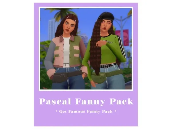 Maxis Match Pascal Fanny Pack [TipTopTab] - The Sims 4 Custom Content