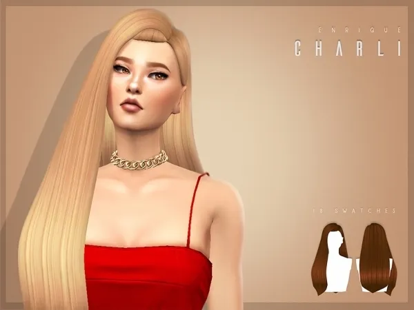 Maxis Match [EnriqueS4] Charli Hairstyle - The Sims 4 Custom Content