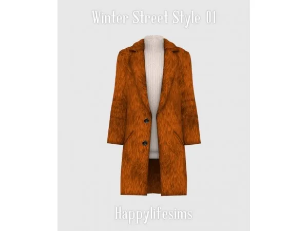 Maxis Match happylifesims [Lonelyboy] Winter Street Style 01 - The Sims 4 Custom Content