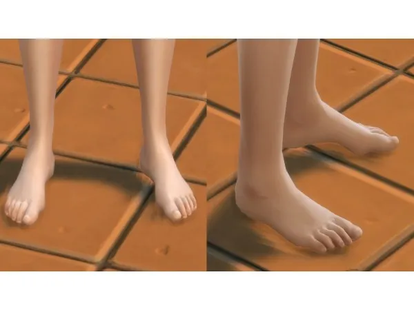 Maxis Match HD feet version 5 by simsfinds - The Sims 4 Custom Content