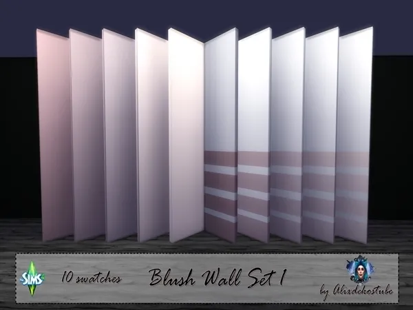 Alpha Blush Wall Set 1 - The Sims 4 Custom Content