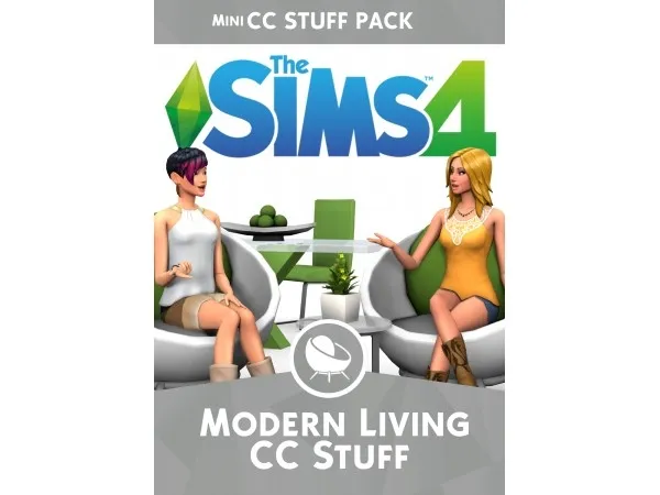 Maxis Match Modern Living Stuff by simsfinds - The Sims 4 Custom Content