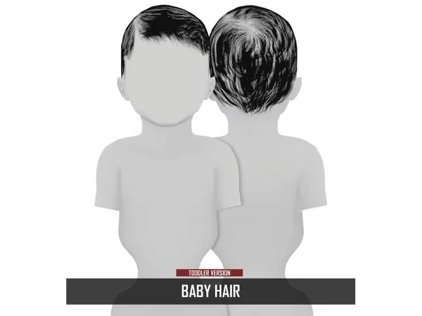 Alpha BABY HAIR TO - The Sims 4 Custom Content