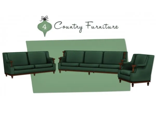 Maxis Match Day 4 Country Furniture by simsfinds - The Sims 4 Custom Content