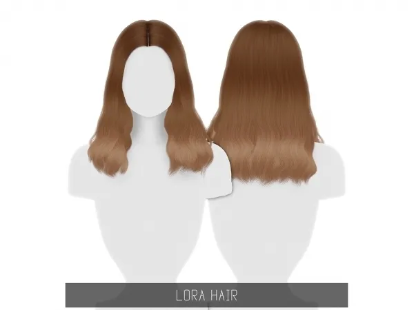 Alpha LORA HAIR - The Sims 4 Custom Content