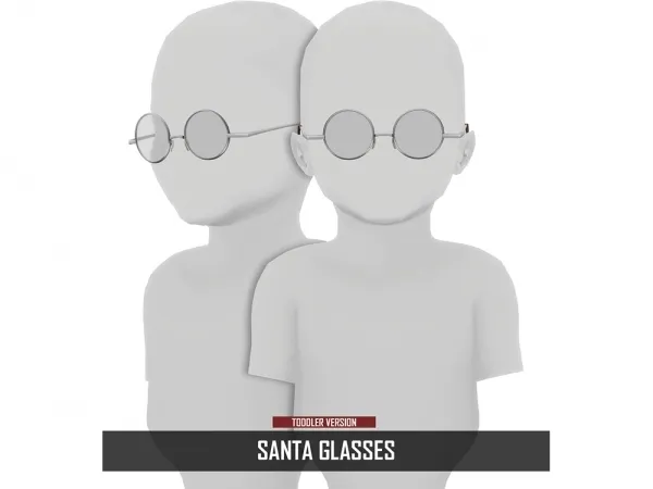 Mix SANTA GLASSES - The Sims 4 Custom Content