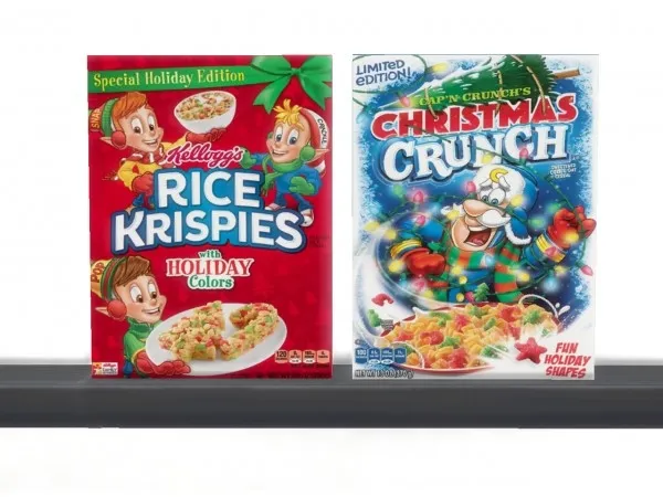 Alpha No 8 Christmas Cereals by coatisims - The Sims 4 Custom Content