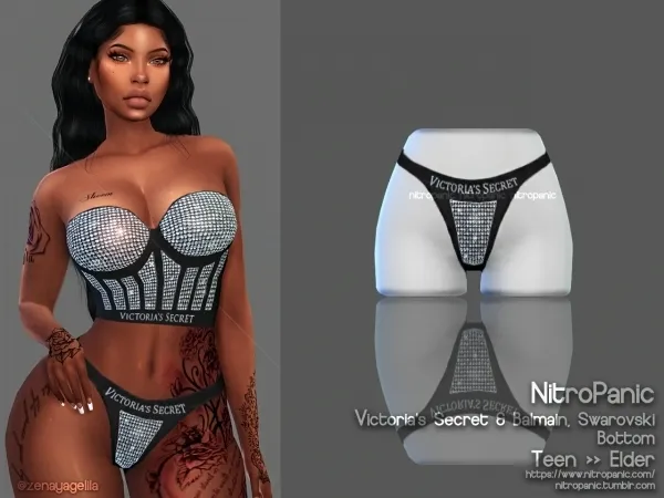 Alpha V'sS B SWAROVSKI (BOTTOM) - The Sims 4 Custom Content