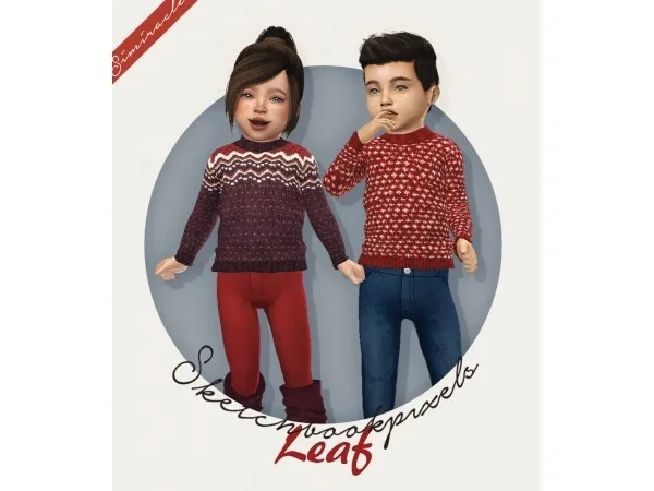 Alpha simiracle Sketchbbokpixels Leaf 3T4 by simiracle - The Sims 4 Custom Content