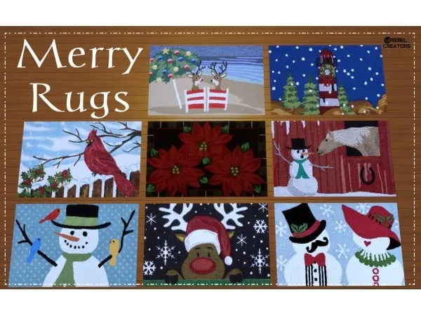 Maxis Match New Christmas set and rebellion by sims - The Sims 4 Custom Content