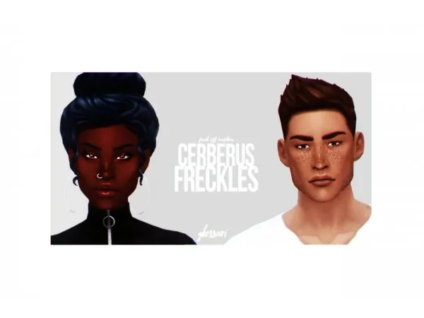 Maxis Match Cerberus Freckles by glossari - The Sims 4 Custom Content