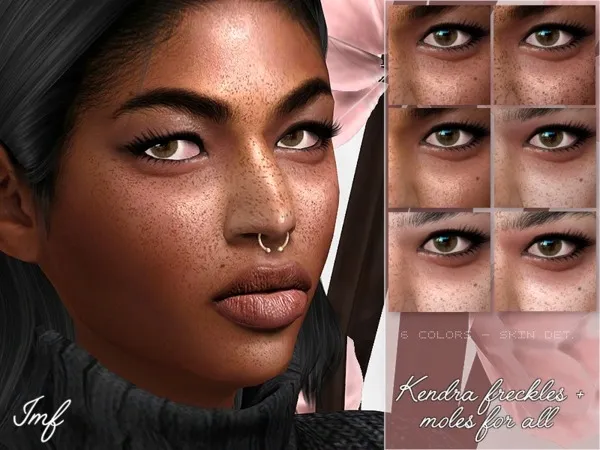 Alpha IMF Kendra Moles Freckles - The Sims 4 Custom Content