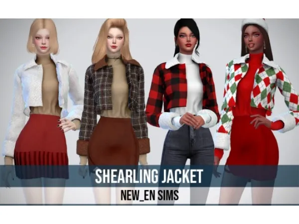 [Newen] Sims4 Shearling Jacket