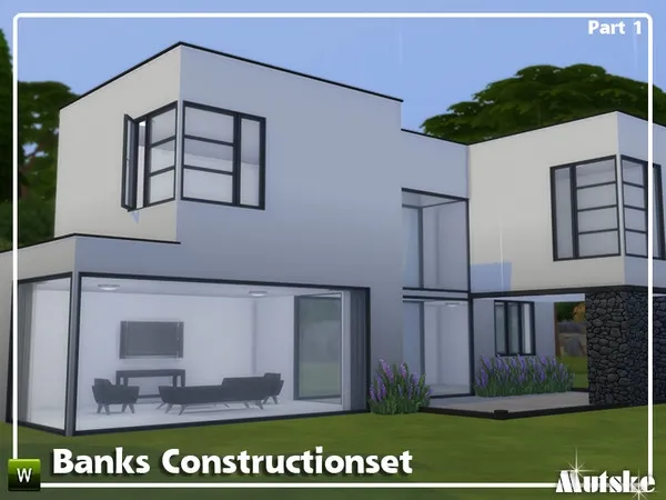 Maxis Match Banks Constructionset Part 1 - The Sims 4 Custom Content