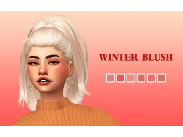 Maxis Match WINTER BLUSH by cosmiccsims4 - The Sims 4 Custom Content