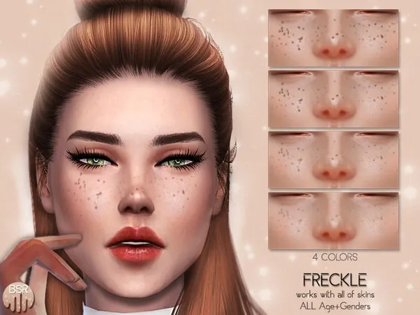 Alpha Freckle BH02 - The Sims 4 Custom Content