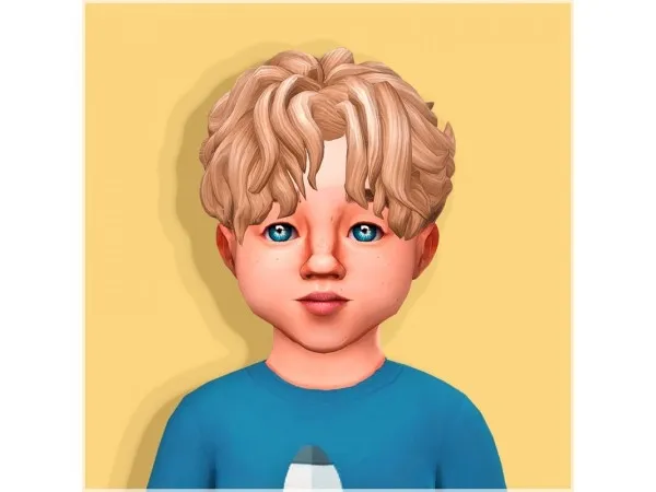 Maxis Match Xavi hair for kids and toddlers by saartje77 - The Sims 4 Custom Content
