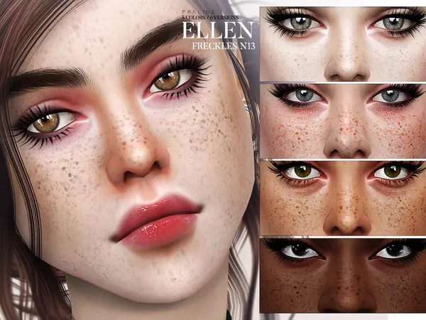 Alpha Ellen Freckles N13 - The Sims 4 Custom Content