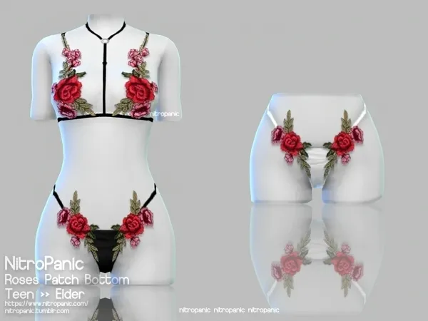 Roses Patch Bottom