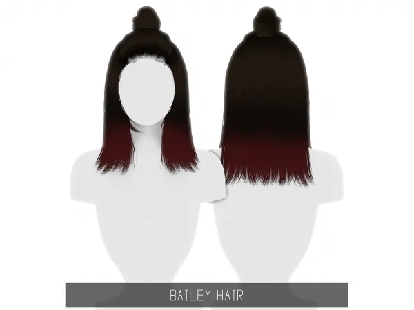 Alpha BAILEY HAIR - The Sims 4 Custom Content