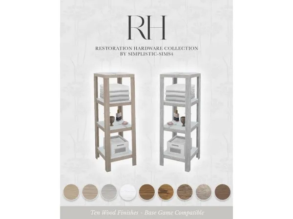 Maxis Match RH Collection Bathroom Shelves sims4 by simplistic - The Sims 4 Custom Content