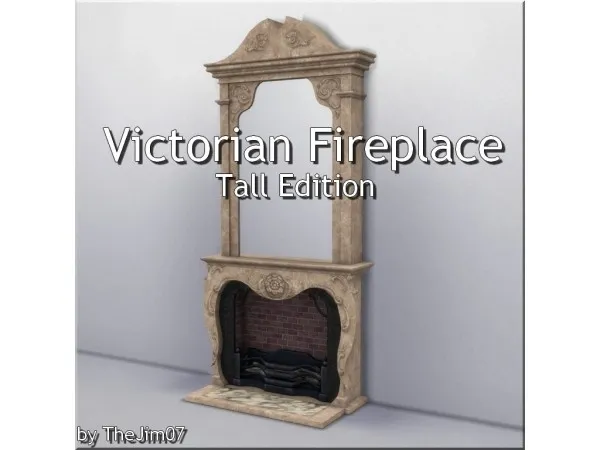 Maxis Match Victorian Fireplace (tall edition) by TheJim07 - The Sims 4 Custom Content