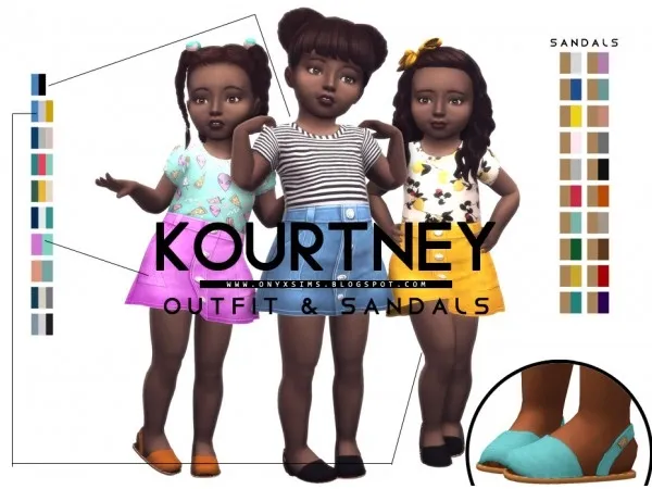 Maxis Match KOURTNEY DRESS SANDALS by onyxsims - The Sims 4 Custom Content