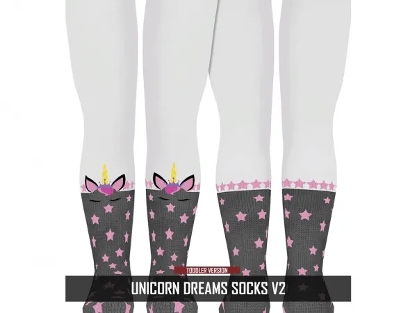 Alpha UNICORN DREAMS SOCKS V2 - The Sims 4 Custom Content