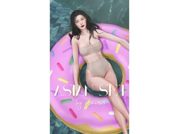 Alpha ASIAN SET by obscurus - The Sims 4 Custom Content