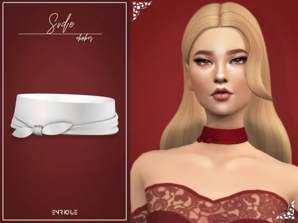 Maxis Match [EnriqueS4] Side Choker - The Sims 4 Custom Content