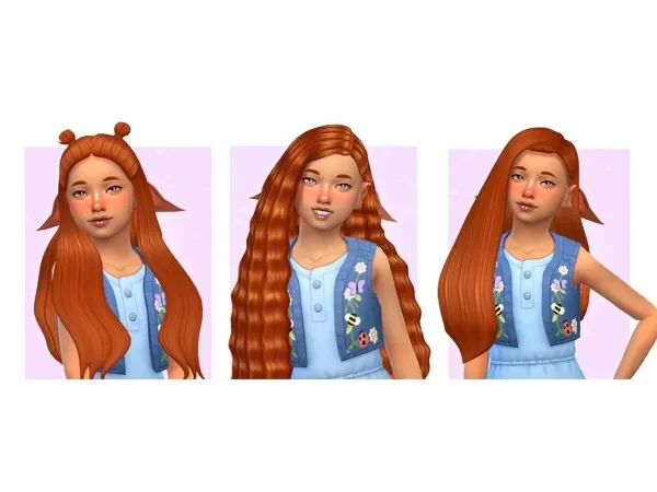 Maxis Match ENRIQUE HAIRSTYLES Converted for Children by peachibloom - The Sims 4 Custom Content