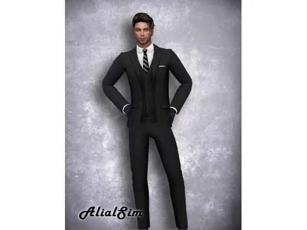Maxis Match Suit by alialsim - The Sims 4 Custom Content