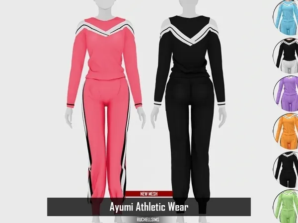 Alpha Ayumi Athletic Wear by ruchellsims - The Sims 4 Custom Content