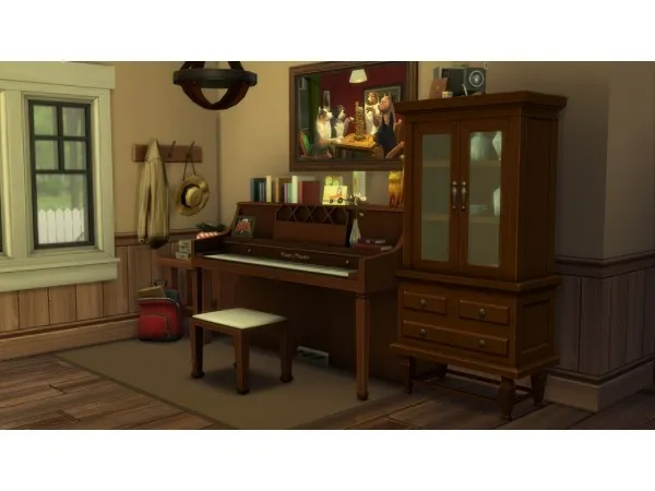 Maxis Match Upright Piano 2 by illogicalsims - The Sims 4 Custom Content