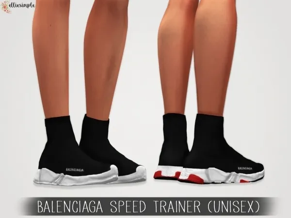 Alpha Elliesimple Balenciaga Speed Trainer (unisex) - The Sims 4 Custom Content